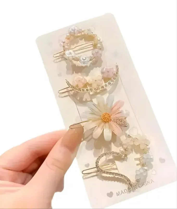 Floral fusion hair pin Korean fancy