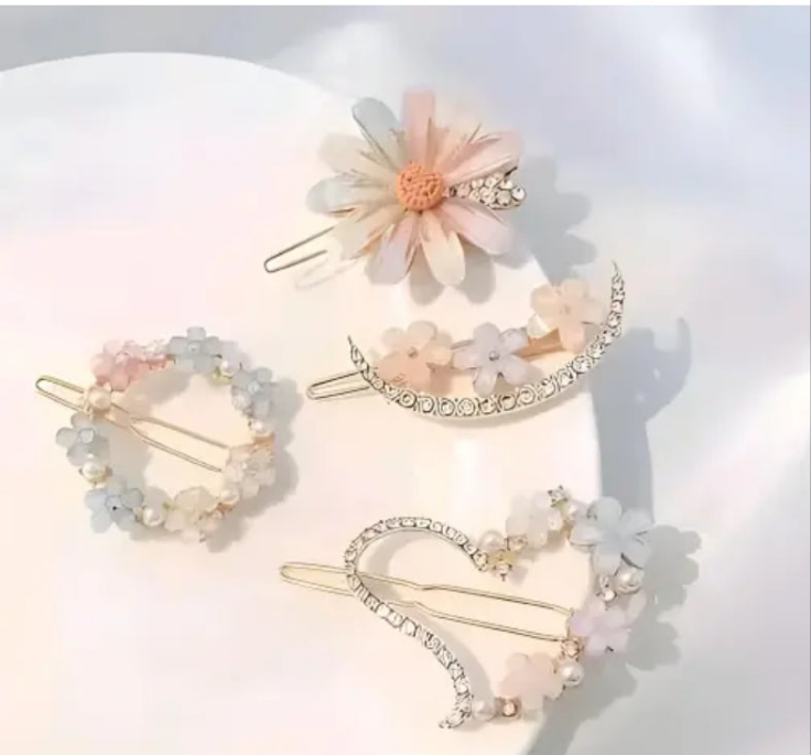 Floral fusion hair pin Korean fancy