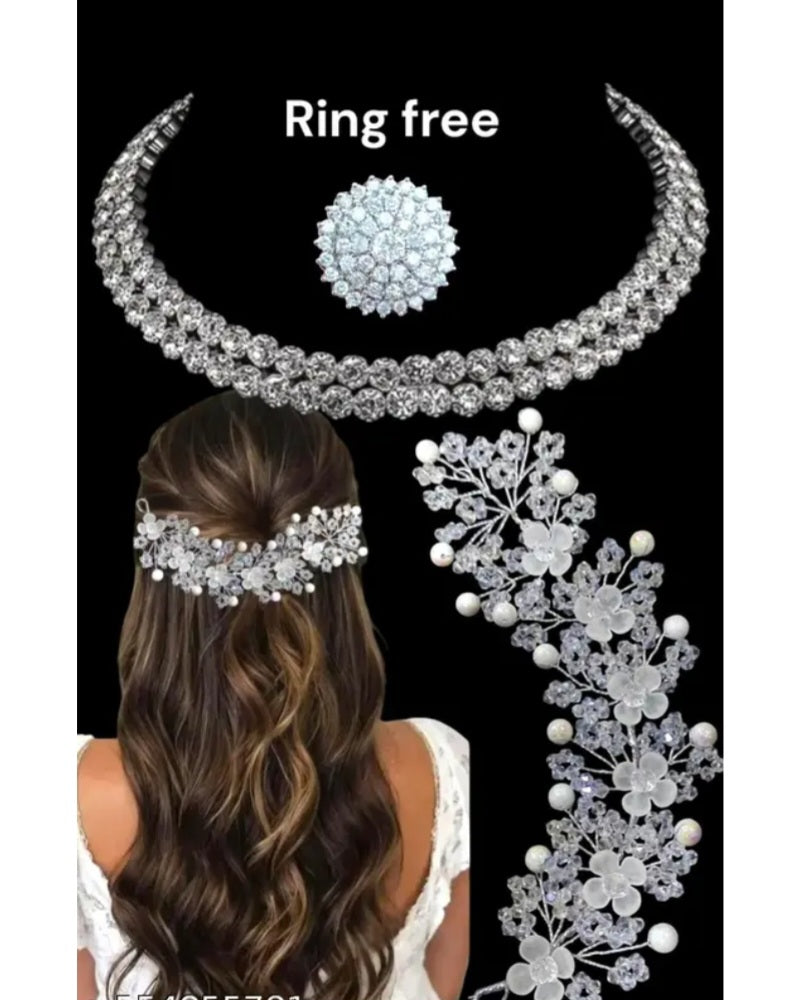 Floral fusion eathnic jewellery set